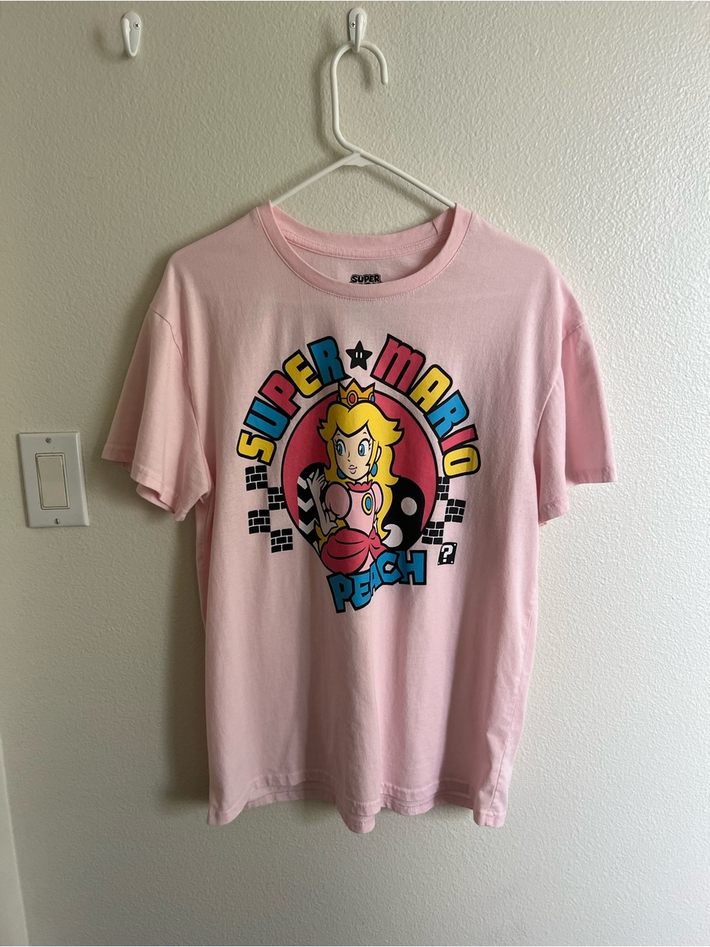 Nintendo Super Mario Pastel Pink Character Graphic Tee